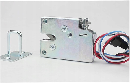  Zamek elektromagnetyczny elektrozaczep 12V 24V do lodówek szafek metalowy