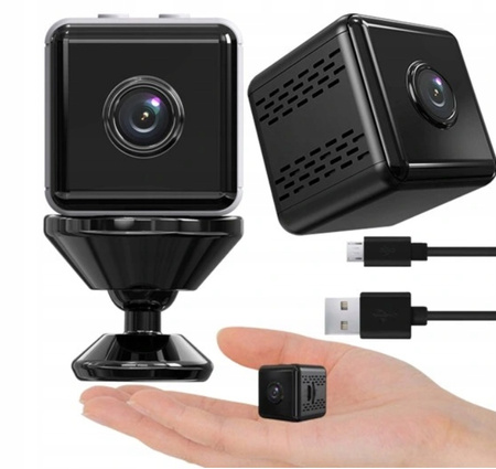 MINI KAMERA SZPIEGOWSKA V1080P HD WIFI mini 1080P PANORAMICZNA