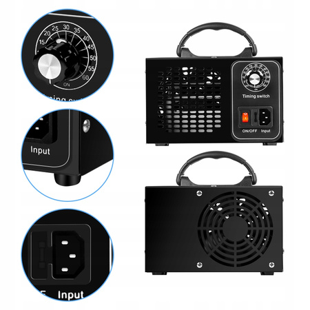 MOCNY GENERATOR OZONU OZONATOR 48g/h + TIMER