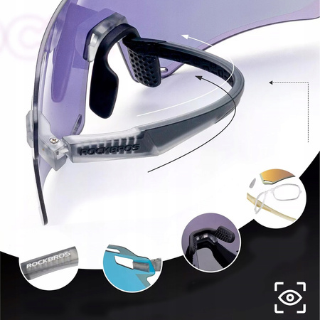 Okulary sportowe przeciwsłoneczne ROCKBROS Białe