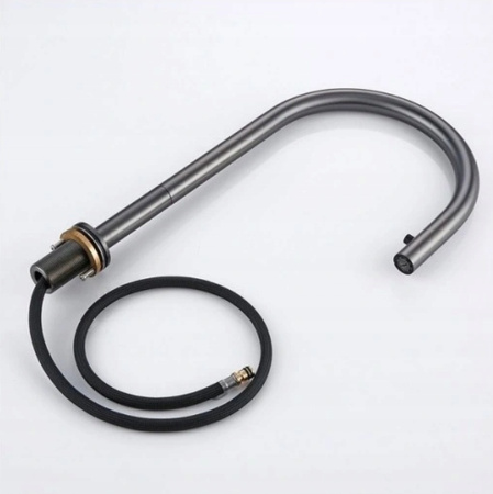 Jednouchwytowa obrotowa bateria kuchenna z perlatorem pull out matowa