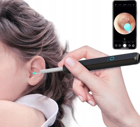 URZĄDZENIE DO CZYSZCZENIA USZU, OTOSKOP KAMERA ENDOSKOPOWA SMART WiFi HD