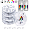 OŚWIETLENIE BASENU 4 SZTUKI PODWODNE BASENOWE LED RGB