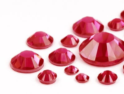 Cyrkonie Precision Czerwone Like Swarovski