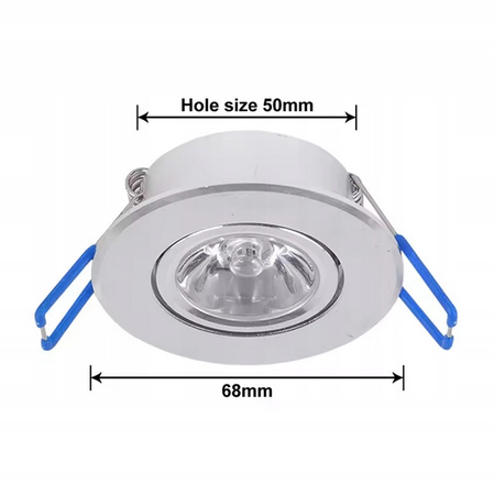 lampa sufitowa led wpuszczana punktowa RGB 3w AC85-265V
