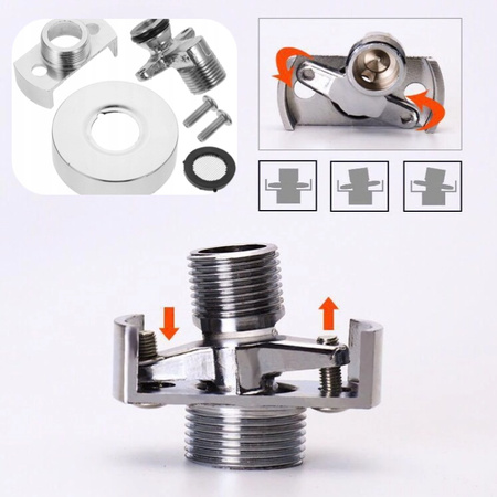 Adapter do baterii prysznicowej Adapter ścienny