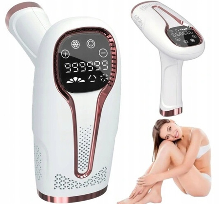 DEPILATOR LASEROWY IPL Z FUNKCJĄ CHŁODZENIA I ZAMYKANIA NACZYNEK