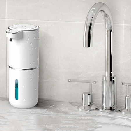 DOZOWNIK MYDŁA 380ML ŁAZIENKI BEZDOTYKOWY NAŚCIENNY ELEKTRYCZNY ŁADOWALNY