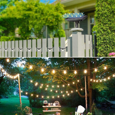Girlanda ogrodowa na balkon taras lampki solarne 10M 10 żarówek LED