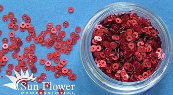 Kółka Mikro - Czerwień Metaliczny Mat - K18