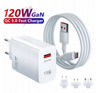 120W QC 5.0 szybkie ładowanie ładowarka USB zasilacz