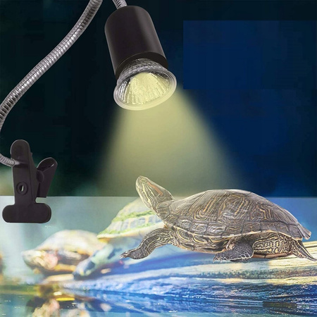 Lampa Grzewcza do Terrarium z Klipsem 75W – UVB dla Żółwi i Gadów