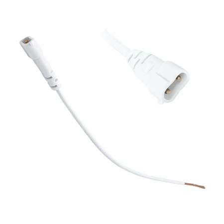 Linka zasilająca do HEXAGON 2x0,75mm biała długość kabla 50cm