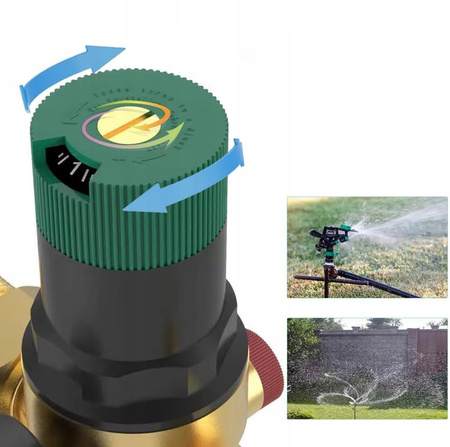 REDUKTOR CIŚNIENIA WODY Z MANOMETREM 1''/ 3/4'' CALA 3Ccc