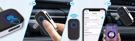 ADAPTER TRANSMITER BLUETOOTH 5.0 AUX MINI-JACK 3.5