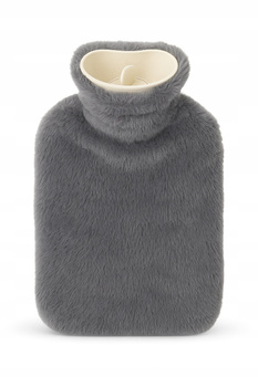 Termofor z Pluszowym Pokrowcem – 2L z Korkiem | Szary