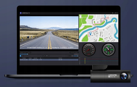 Wideorejestrator 2 kamery przód tył Azdome M300S