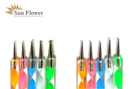 Sonda - Zestaw Dłutko Z Kulkami Do Zdobień 5 Szt Akrylowa Rączka