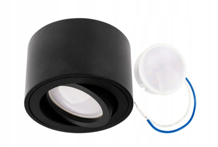 OPRAWA HALOGENOWA OKRĄGŁA NATYNKOWA RUCHOMA BIAŁA 50mm