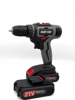 21V WIERTARKO-WKRĘTARKA AKUMULATOROWA + 2 baterie 1.5Ah Nanwei