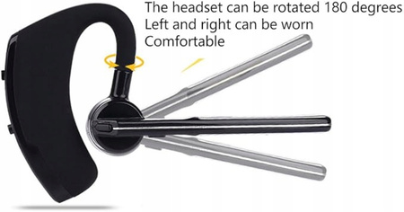 Bezprzewodowy Zestaw Słuchawkowy Bluetooth, Regulowany Obrót o 180*