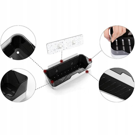  Koszyk Półki Łazienkowe Pod Prysznic Bez Wiercenia PÓŁKA ŁAZIENKOWA WISZĄCA