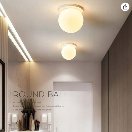 Plafon kula mleczna zestaw 4 sztuki