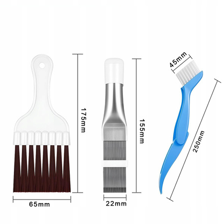ZESTAW SZCZOTEK DO CZYSZCZENIA PRALKI SUSZARKI KLIMATYZATORA LODÓWKI