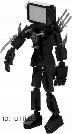 KLOCKI KONSTRUKCYJNE SKIBIDI TOILET TV MAN FIGURKA