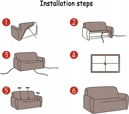 POKROWIEC NA FOTEL KANAPĘ SOFĘ ELASTYCZNY 90-140 CM CZARNY