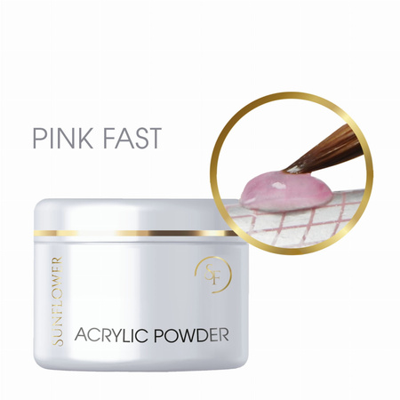 Róż Transparent Puder Akrylowy Szybki-  "Fast" - Pink 6g