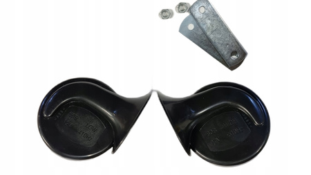 KLAKSON Uniwersalny Zestaw Klaksonów Ślimak Sygnał Dźwiękowy 12V