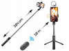 KIJEK DO SELFIE STICK TRIPOD STATYW z PILOTEM z LAMPA BLUETOOTH 104cm 360° (1)