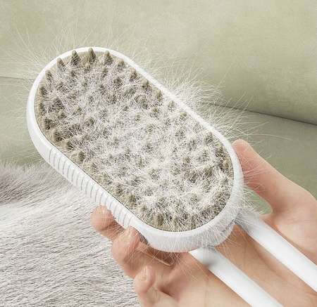 SZCZOTKA PAROWA DLA PSA KOTA ZWIERZĄT DOZOWNIK SIERŚĆ UCHWYT ELEKTRYCZNA