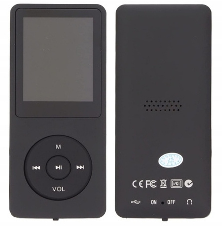 Wielofunkcyjny odtwarzacz MP3 1,8'' czarny TF do 128GB