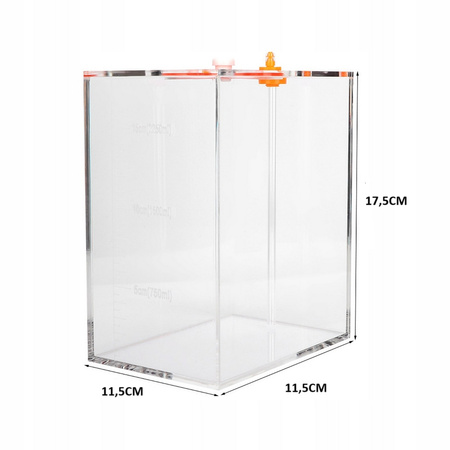 ZBIORNIK DO MIARECZKOWANIA PRZEZROCZYSTY 1,5L