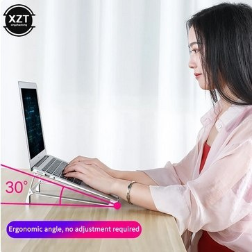 Podstawka do laptopa, wentylowany ergonomiczny aluminiowy stojak na laptopa