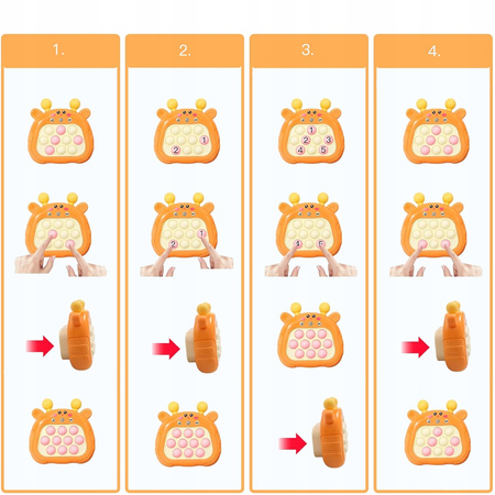 POP IT KONSOLA POPIT GRA ANTYSTRESOWA ZRĘCZNOŚCIOWA ELEKTRYCZNA ŻYRAFA