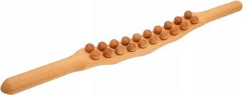 Drewniany masażer do ciała – wałek z wypustkami / roller relaksacyjny