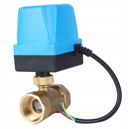 Elektrozawór kulowy z siłownikiem 1cal DN25 220V