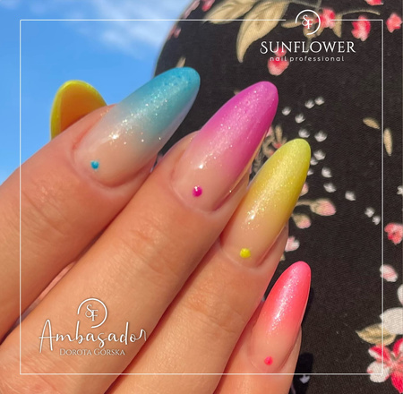 Neon Ombre Paint No Wipe – Neon Pink 3g  Żel do zdobień