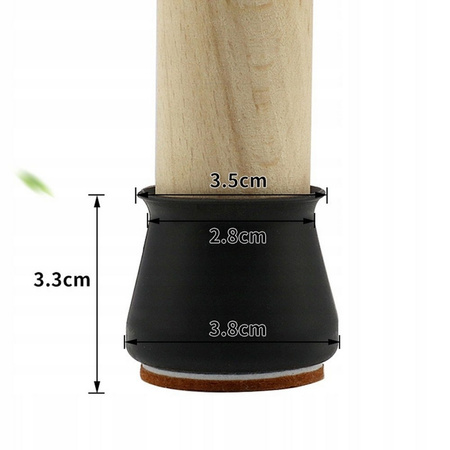 Nakładki z Filcem Na Nogi Krzesła SILIKONOWE 15szt