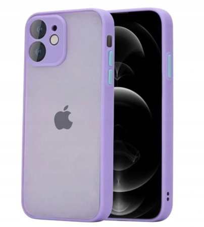 Zestaw 2x Case etui iPhone 12 Pro Max czarny i fioletowy