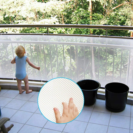  Siatka zabezpieczająca ochronna na schody balkon barierki balustrady 3 m