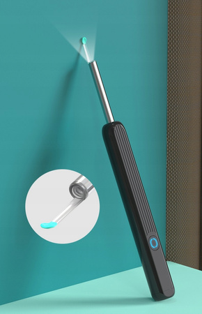 URZĄDZENIE DO CZYSZCZENIA USZU, OTOSKOP KAMERA ENDOSKOPOWA SMART WiFi HD