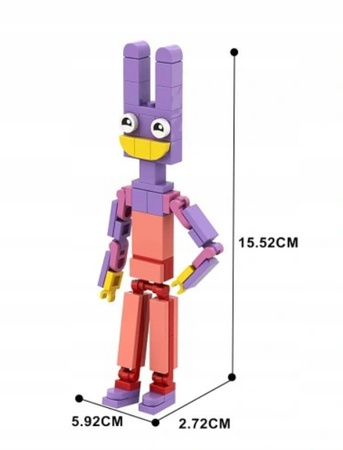 KLOCKI KONSTRUKCYJNE The Amazing Digital Circus ZESTAW 7 FIGUREK 388EL