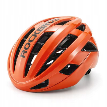 Kask rowerowy szosowy Rockbros 54-58 cm pomarańczowy M