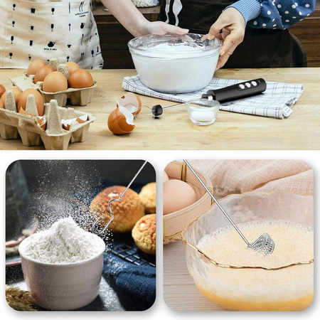 ELEKTRYCZNY SPIENIACZ DO MLEKA UBIJAK KAWY MIKSER 3W1 MOCNY WYDAJNY