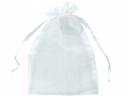 Woreczki z organzy 100 sztuk małe białe worki 7x8