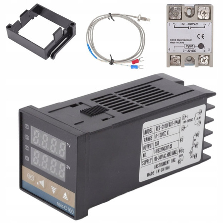 KONTROLER TEMPERATURY PID REX-C100 LED 25A